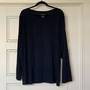 Plus Sized, Long Sleeve Navy Tee, Size 26/28!